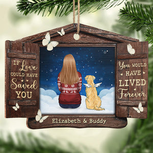 Vous avez aimé de tout votre cœur - Ornement commémoratif personnalisé - Forme en bois personnalisée - Cadeau de Noël, cadeau de condoléances pour les propriétaires d'animaux de compagnie, les amoureux des animaux
