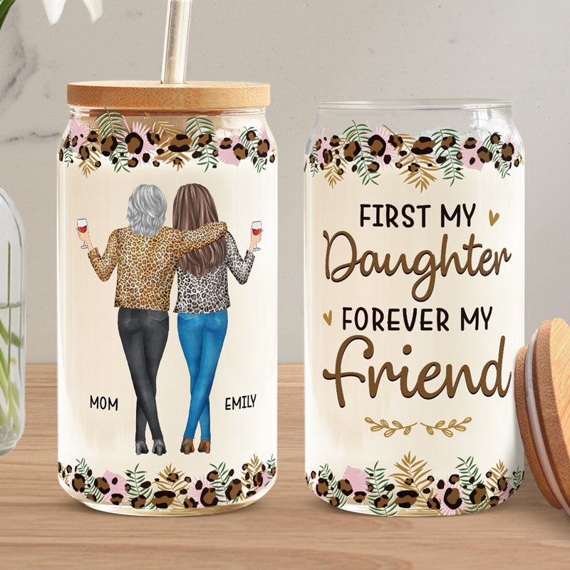 Parfois, on oublie qu'on est génial - Tasse en verre personnalisée pour la famille, tasse à café glacé - Cadeau pour maman, fille