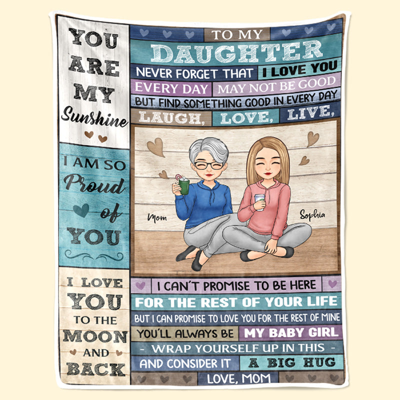 À ma belle fille - Couverture familiale personnalisée - Cadeau de Noël de maman