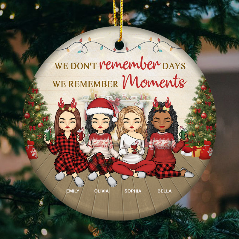 L'ami de mon cœur - Ornement personnalisé pour meilleure amie - Forme ronde en céramique - Cadeau de Noël pour meilleures amies, meilleures amies, sœurs