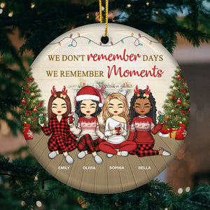 L'ami de mon cœur - Ornement personnalisé pour meilleure amie - Forme ronde en céramique - Cadeau de Noël pour meilleures amies, meilleures amies, sœurs
