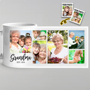 Mes enfants, mes souvenirs éternels - Mug personnalisé pour la famille - Cadeau pour grand-mère