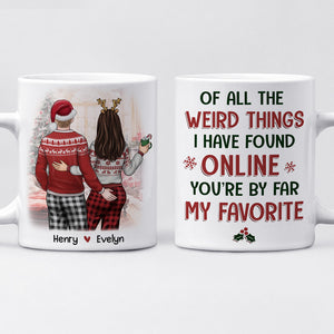 Je t'aime, je te garde - Tasse personnalisée pour couple - Cadeau de Noël pour mari et femme, anniversaire