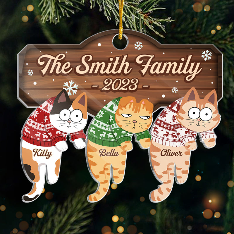It's The Most Beautiful Time Of The Year - Cat Personalized Custom Ornament - Acrylic Custom Shaped - Christmas Gift For Pet Owners, Pet Lovers