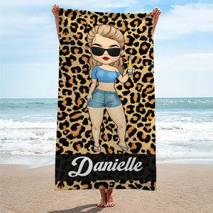 Serviette de plage personnalisée « Soleil infini, plaisir infini » – Cadeau pour les meilleures amies, les meilleures amies et les sœurs