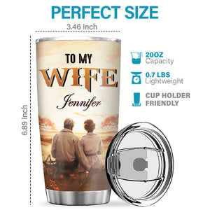 Our Home Ain't No Castle Our Life Ain't No Fairy Tale - Couple Personalized Custom Tumbler - Gift For Couple, Husband Wife, Anniversary, Engagement, Wedding, Marriage Gift