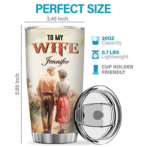 Our Home Ain't No Castle But Still You Are My Queen Forever - Couple Personalized Custom Tumbler - Gift For Couple, Husband Wife, Anniversary, Engagement, Wedding, Marriage Gift