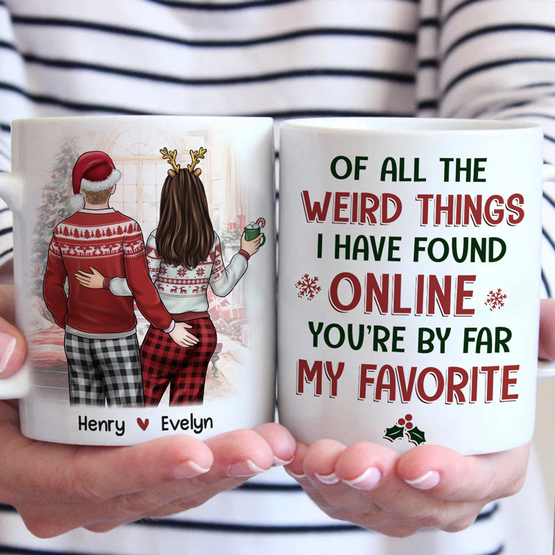 Je t'aime, je te garde - Tasse personnalisée pour couple - Cadeau de Noël pour mari et femme, anniversaire