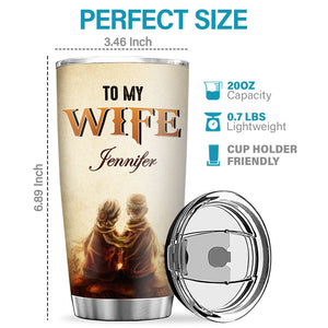 Je t'ai épousé parce que je ne peux pas vivre sans toi - Verre personnalisé pour couple - Cadeau pour couple, mari et femme, anniversaire, fiançailles, mariage, cadeau de mariage