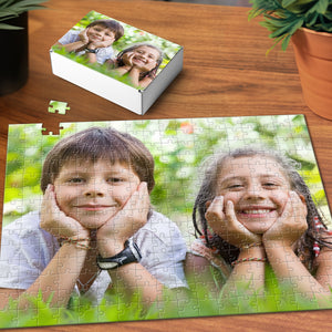 Photo personnalisée « Tu fais partie de moi » - Puzzle personnalisé pour la famille - Cadeau pour les membres de la famille