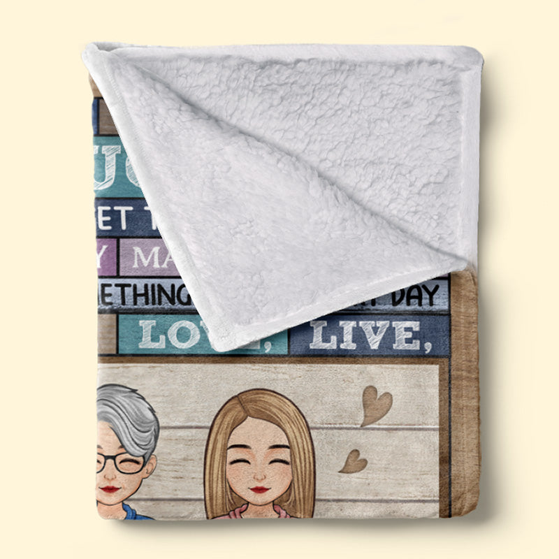 À ma belle fille - Couverture familiale personnalisée - Cadeau de Noël de maman