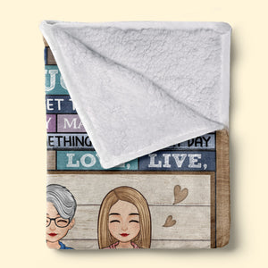 À ma belle fille - Couverture familiale personnalisée - Cadeau de Noël de maman