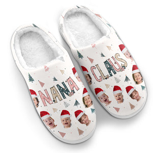 Photo personnalisée de la grand-mère la plus cool de tous les temps - Chaussons moelleux personnalisés pour la famille - Cadeau de Noël pour grand-mère