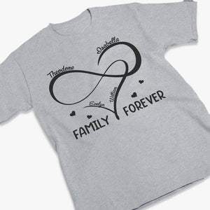 La famille est toujours proche de nous - T-shirt, sweat à capuche et sweat-shirt unisexe personnalisé pour la famille - Cadeau pour les membres de la famille