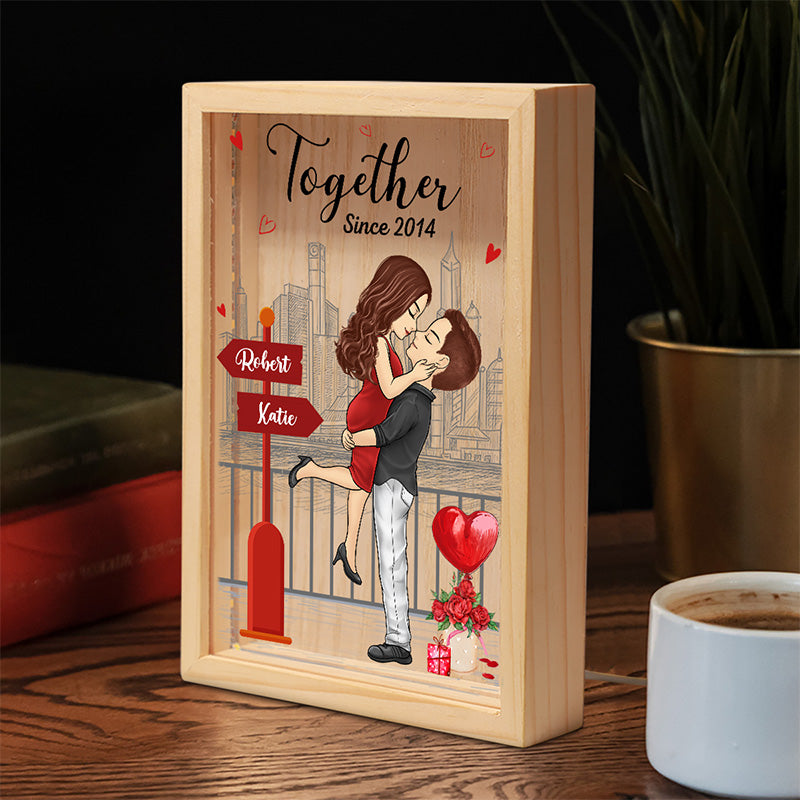 Je suis toujours là pour toi - Cadre photo personnalisé pour couple - Cadeau pour mari et femme, anniversaire