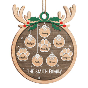A Time Of Warmth And Togetherness - Family Personalized Custom Ornament - Wood Custom Shaped - Christmas Gift For Family Members