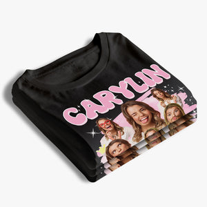 Photo personnalisée Soyez votre propre pom-pom girl et regardez-vous voler - T-shirt, sweat à capuche, sweat-shirt unisexe personnalisé pour la famille - Cadeau pour les membres de la famille