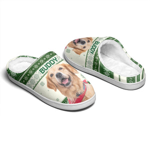Photo personnalisée « Un Noël merveilleux » - Chaussons moelleux personnalisés pour chiens et chats - Cadeau de Noël pour propriétaires et amoureux des animaux