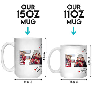 Là où l'amour ne finit jamais - Mug personnalisé pour la famille - Cadeau pour les membres de la famille