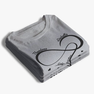 La famille est toujours proche de nous - T-shirt, sweat à capuche et sweat-shirt unisexe personnalisé pour la famille - Cadeau pour les membres de la famille