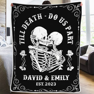 Jusqu'à ce que la mort nous sépare - Couverture personnalisée pour couple - Cadeau pour mari et femme, anniversaire