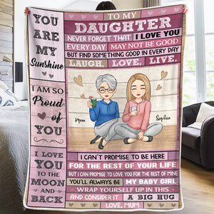 À ma belle fille - Couverture familiale personnalisée - Cadeau de Noël de maman