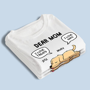 Je t'aime le plus - T-shirt unisexe personnalisé pour chien, sweat à capuche, sweat-shirt - Fête des Mères, cadeau pour les propriétaires d'animaux et les amoureux des animaux