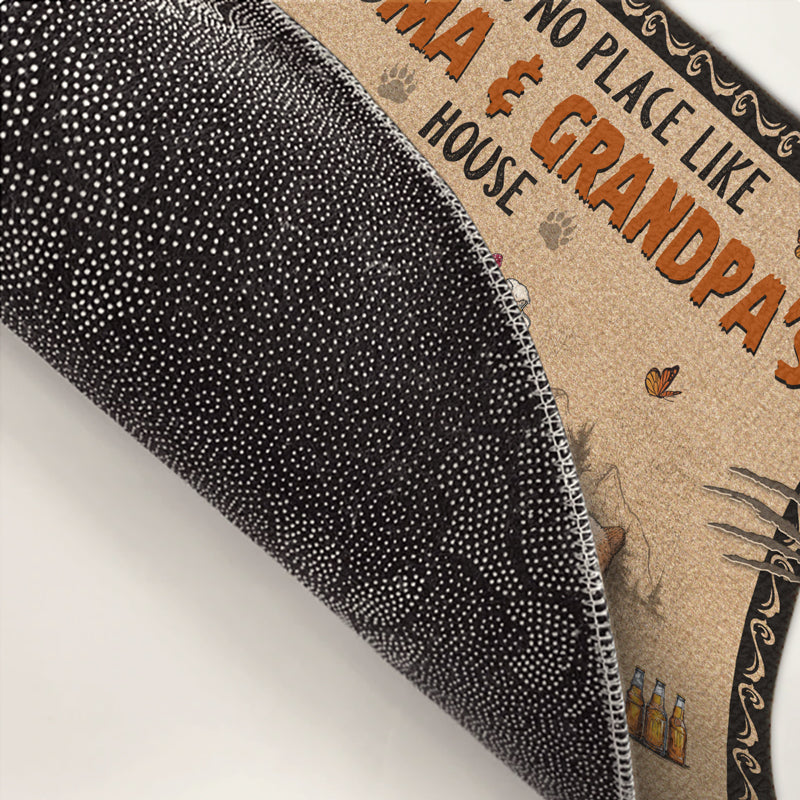 Il n'y a pas de meilleur endroit que la maison - Tapis décoratif personnalisé pour la maison - Cadeau de pendaison de crémaillère, cadeau pour grand-père, grand-mère