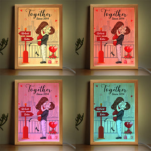 Je suis toujours là pour toi - Cadre photo personnalisé pour couple - Cadeau pour mari et femme, anniversaire