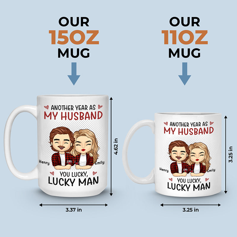 Une autre année en tant que petit ami - Tasse personnalisée pour couple - Cadeau pour mari et femme, anniversaire