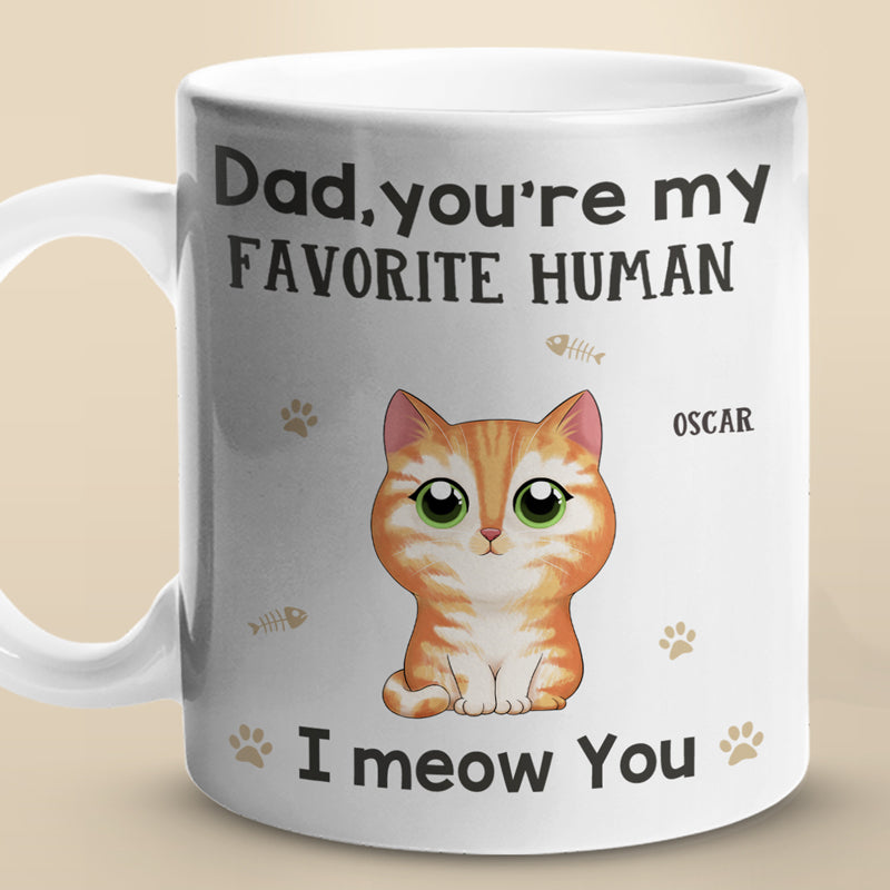 Mug personnalisé « Notre humain préféré » - Chien - Cadeau pour les propriétaires d'animaux et les amoureux des animaux