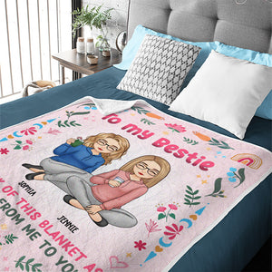 À ma sœur bien-aimée - Couverture personnalisée Bestie - Cadeau de Noël pour meilleures amies, meilleures amies, sœurs
