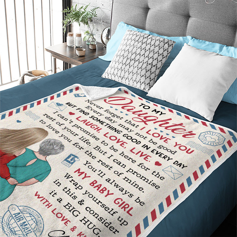 Tu seras toujours ma belle fille - Couverture personnalisée pour la famille - Cadeau d'anniversaire de maman, grand-mère