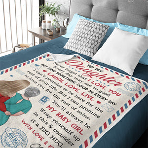 Tu seras toujours ma belle fille - Couverture personnalisée pour la famille - Cadeau d'anniversaire de maman, grand-mère