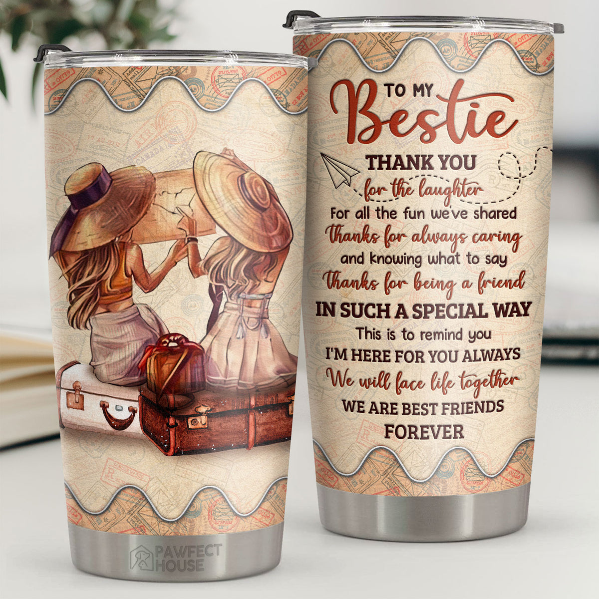 Merci d'être un ami d'une manière si spéciale - Tumbler - À ma meilleure amie, cadeau pour meilleure amie, meilleure amie, sœur, cadeau d'anniversaire pour meilleure amie et amie