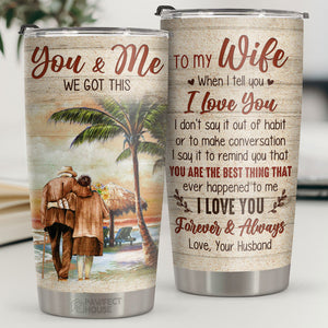 À ma femme, tu es la meilleure chose qui me soit jamais arrivée - Verre - À ma femme, cadeau pour femme, anniversaire, fiançailles, mariage, cadeau de mariage