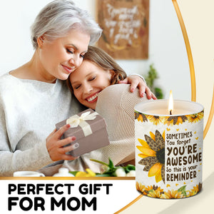 Ceci est votre rappel - Bougie parfumée sans fumée familiale - Cadeau de fête des mères, d'anniversaire pour maman