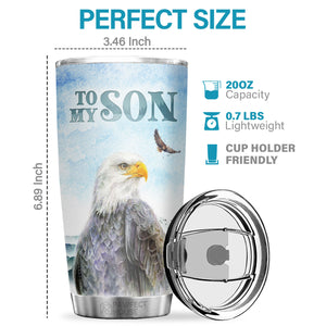 Quand tu as besoin de moi, je sors de l'ombre - Tumbler - À mon fils, cadeau pour fils, cadeau de papa pour fils, cadeau d'anniversaire pour fils