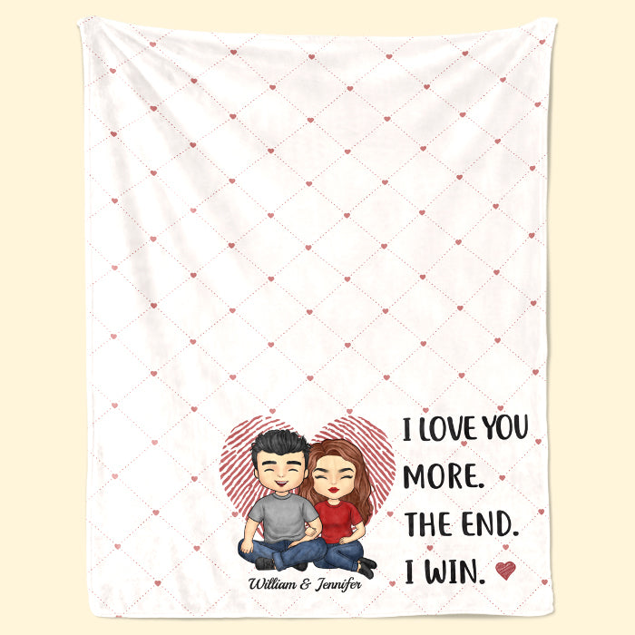 Je t'aime encore plus - Couverture personnalisée pour couple - Cadeau pour mari et femme, anniversaire
