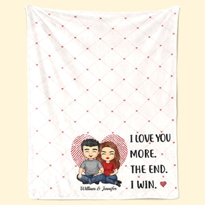 Je t'aime encore plus - Couverture personnalisée pour couple - Cadeau pour mari et femme, anniversaire