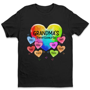 Les Amoureux de Nana - T-shirt, sweat à capuche et sweat-shirt unisexe personnalisé pour la famille - Cadeau de fête des mères, d'anniversaire pour maman, grand-mère