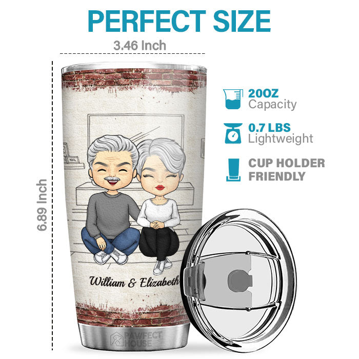 Tu es le seul que je veux ennuyer pour le reste de ma vie - Verre personnalisé pour couple - Cadeau pour mari et femme, anniversaire