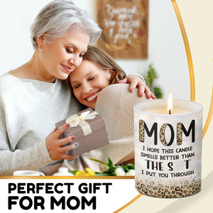 J'espère que cette bougie sent meilleur - Bougie parfumée sans fumée pour la famille - Cadeau d'anniversaire pour maman