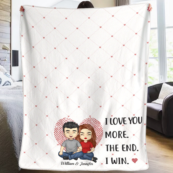 Je t'aime encore plus - Couverture personnalisée pour couple - Cadeau pour mari et femme, anniversaire