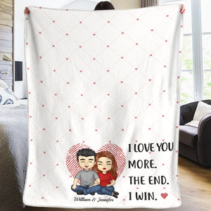 Je t'aime encore plus - Couverture personnalisée pour couple - Cadeau pour mari et femme, anniversaire