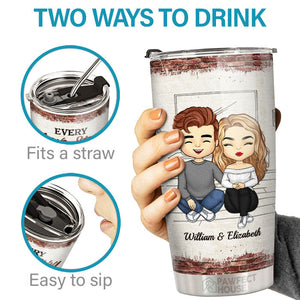 Tu es le seul que je veux ennuyer pour le reste de ma vie - Verre personnalisé pour couple - Cadeau pour mari et femme, anniversaire