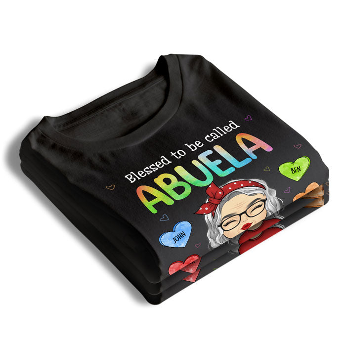 Bienheureuse arrière-grand-mère - T-shirt unisexe personnalisé, sweat à capuche, sweat-shirt - Cadeau de fête des mères, d'anniversaire pour grand-mère