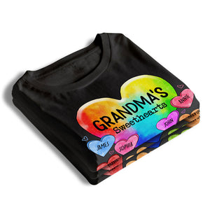 Les Amoureux de Nana - T-shirt, sweat à capuche et sweat-shirt unisexe personnalisé pour la famille - Cadeau de fête des mères, d'anniversaire pour maman, grand-mère