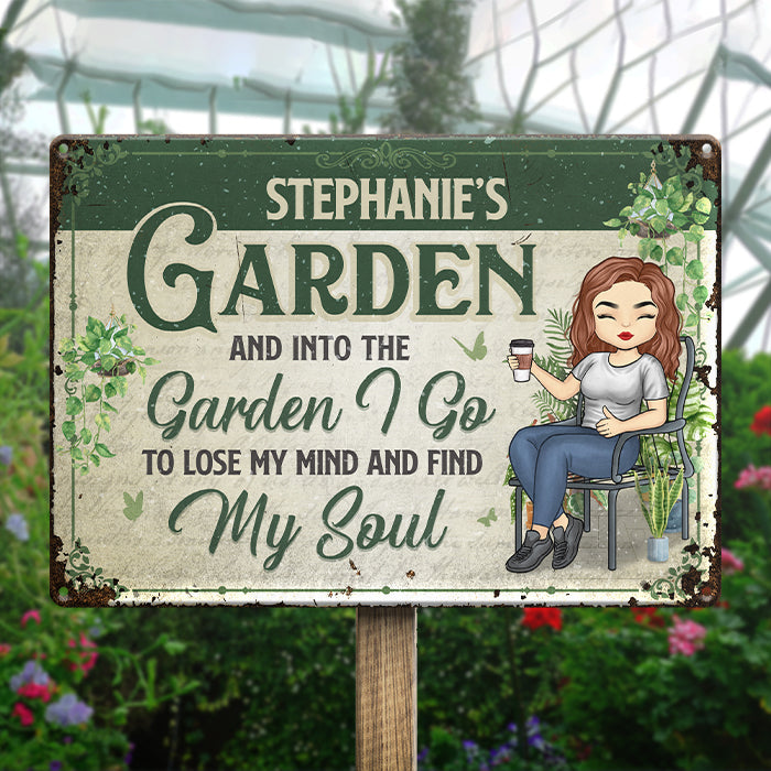 Came To Garden & Whispered To The Plants - Garden Personalized Custom Home Decor Metal Sign - House Warming Gift For Gardening Lovers