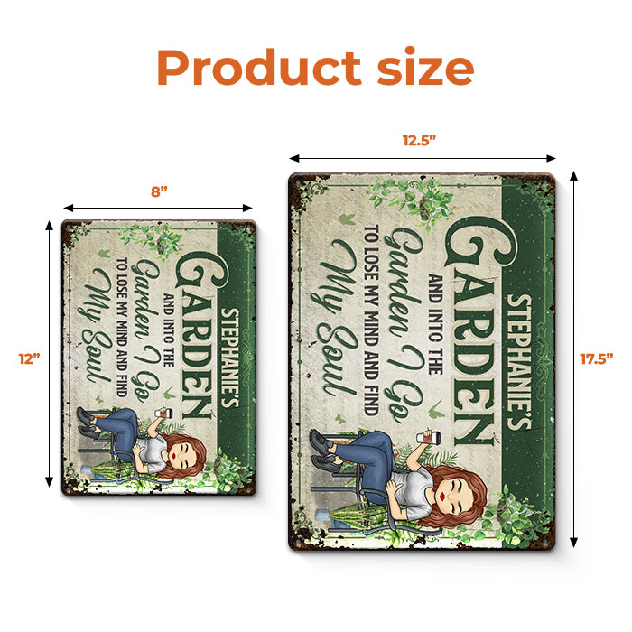 Came To Garden & Whispered To The Plants - Garden Personalized Custom Home Decor Metal Sign - House Warming Gift For Gardening Lovers